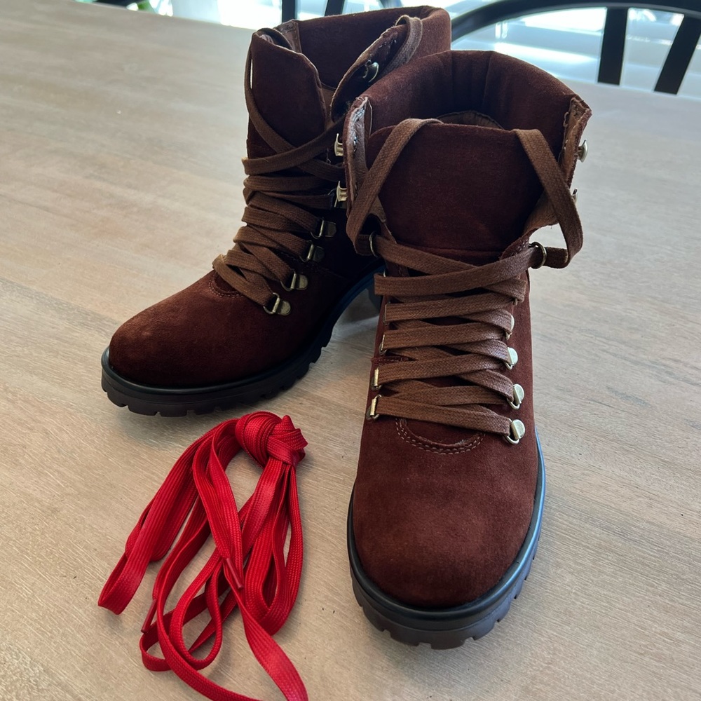 Steven by Steve Madden leather Hiking boot size 8.5 - Picture 2 of 4